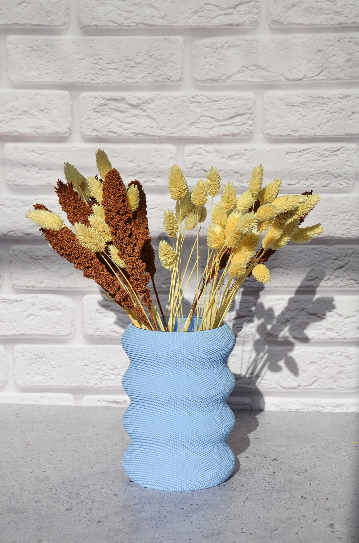 Pastel Blue Modern vase