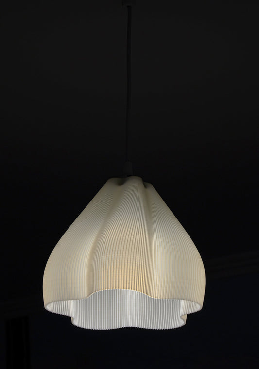 Opaque Ribbed Lamp