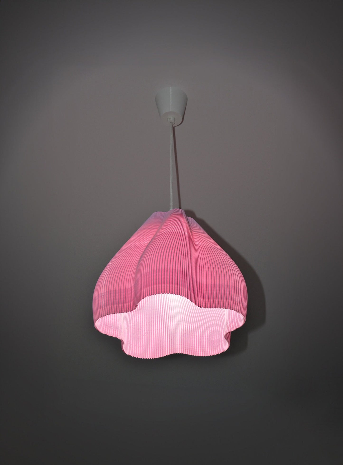 Opaque Ribbed Lamp