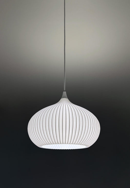 Onion Shaped Stripped Pendant Lamp