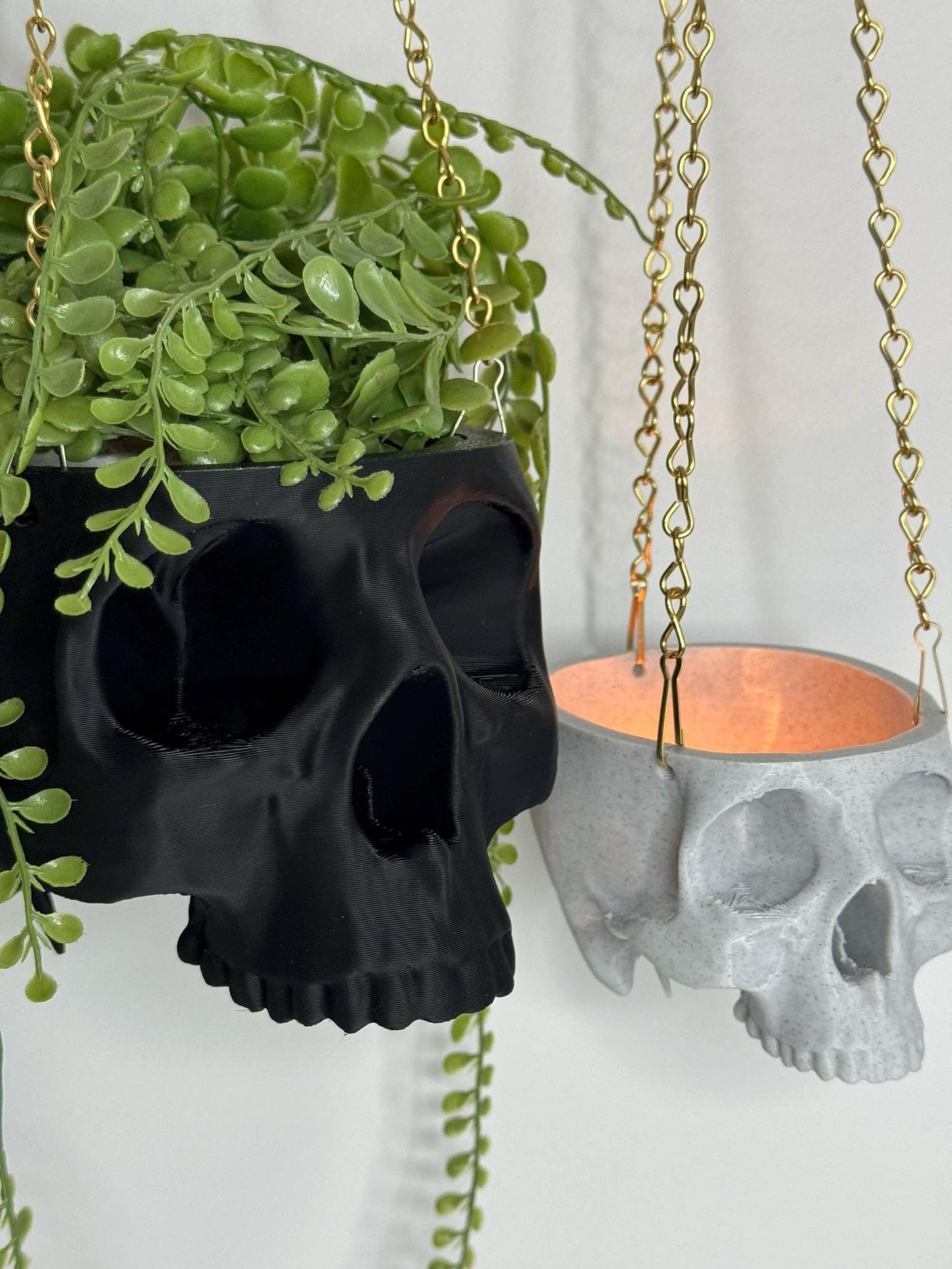 Hanging Planter Skull